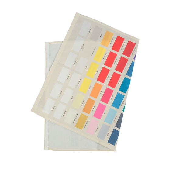 The Colours of London tea towel