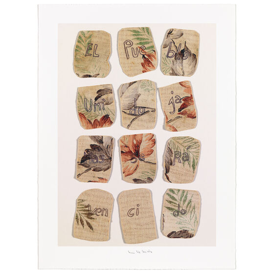 Cecilia Vicuña, El Pueblo Unido, 1973-74/2023