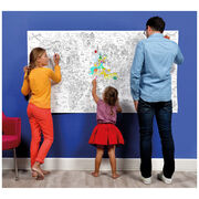 Giant Atlas colouring poster