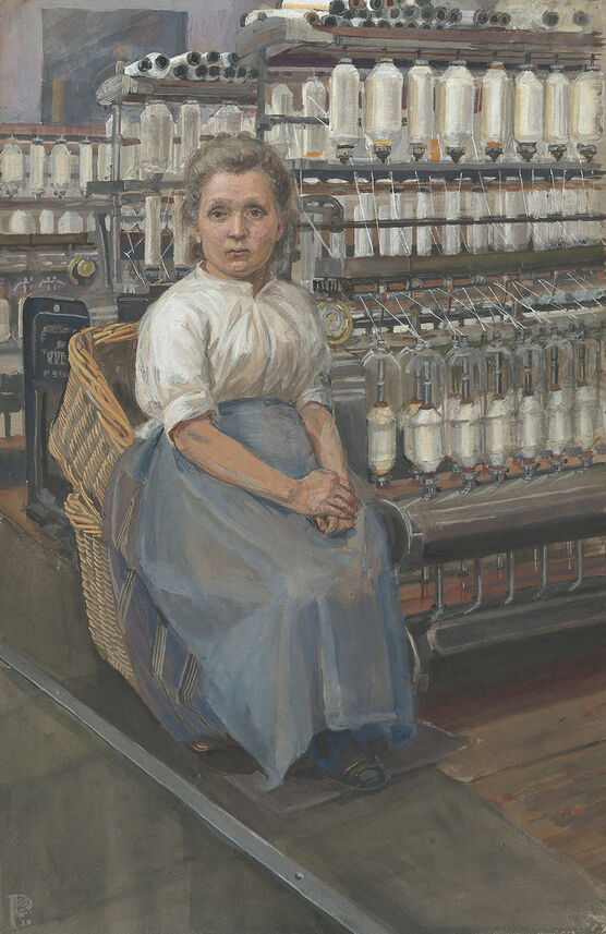 Sylvia Pankhurst: In a Glasgow Cotton Spinning Mill: Minding a Pair of Fine Frames