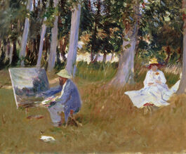 John Singer Sargent: Monet Painting by the Edge of a Wood