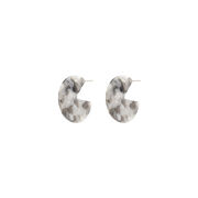 Earth eco-resin segment earrings