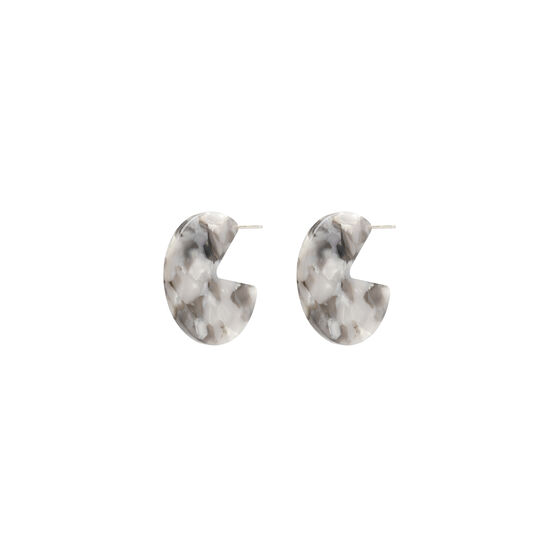 Earth eco-resin segment earrings