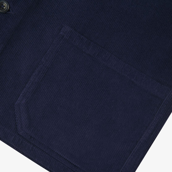Deep indigo corduroy overshirt
