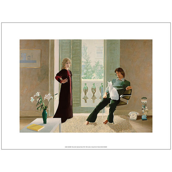 Hockney Mr and Mrs Clark and Percy (unframed print)