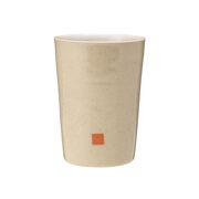 Decorated ceramic beaker