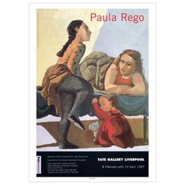 Paula Rego 1996-1997 vintage exhibition poster