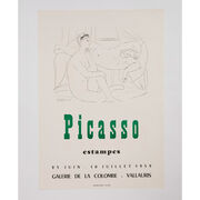 Picasso Estampes Galerie de la Colombe 1959 rare vintage poster