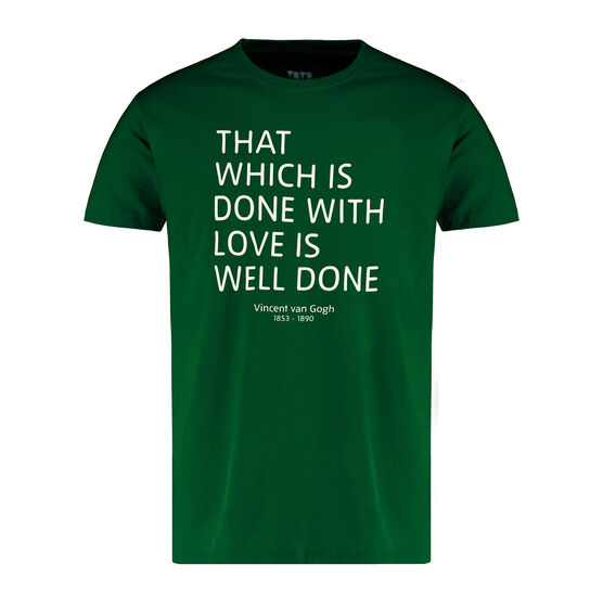 Van Gogh green quote t-shirt