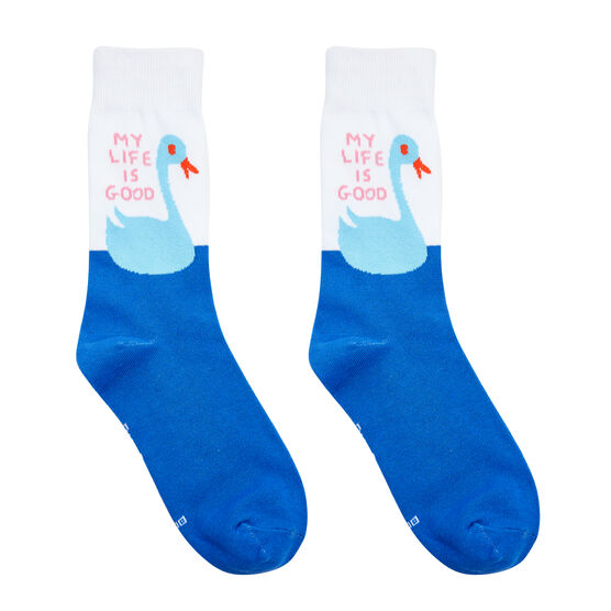 David Shrigley My Life is Good socks