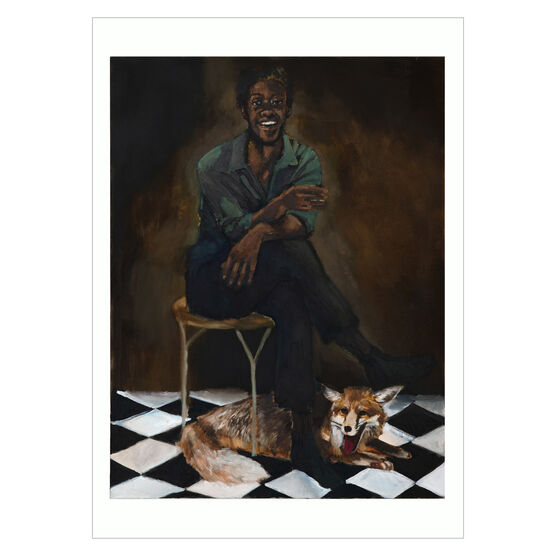Lynette Yiadom-Boakye's Black Allegiance to the Cunning postcard