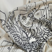 Hew Locke The Bugler silk scarf