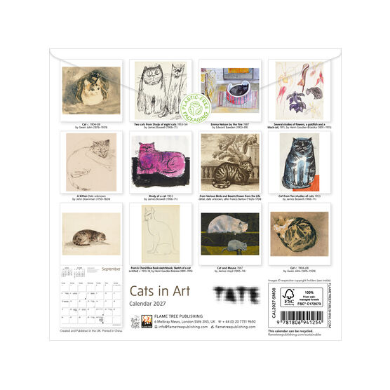 Tate: Cats in Art MINI Calendar 2027