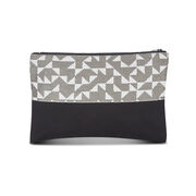 Anni Albers grey Intaglio make-up bag