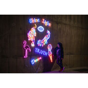 Chila Kumari Singh Burman Shine Light neon light