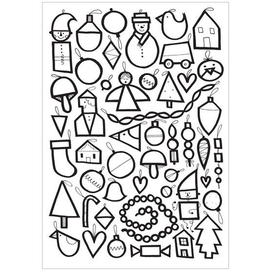 100 Christmas Colouring Book, Books, Tate Shop