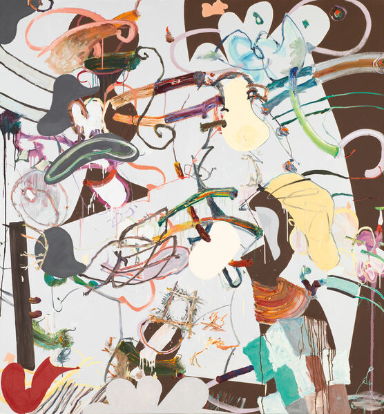 Fiona Rae: Untitled (grey and brown)