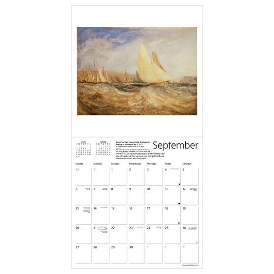 Tate: Turner & Constable 2026 wall calendar