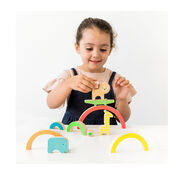 Wild Rainbow wooden animal balancing game