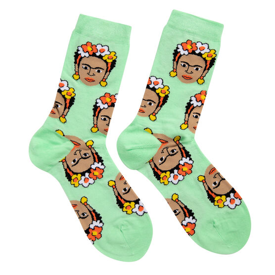 Frida Kahlo face socks
