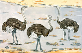 Lisa Milroy: Ostriches