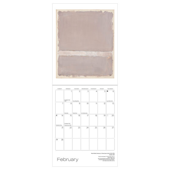 Mark Rothko MINI Calendar 2027