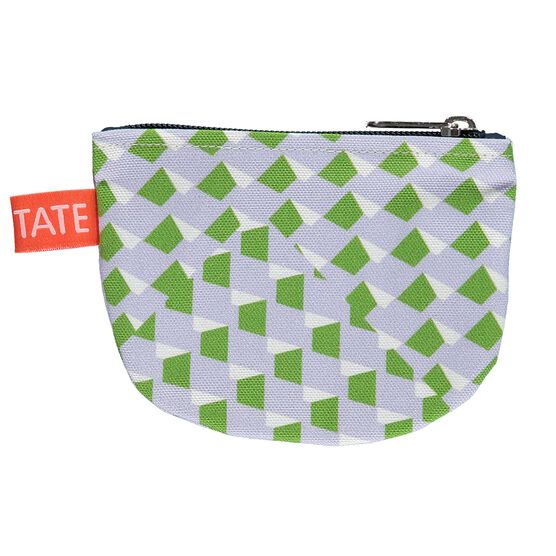 Laura Spring geometric purple and green purse