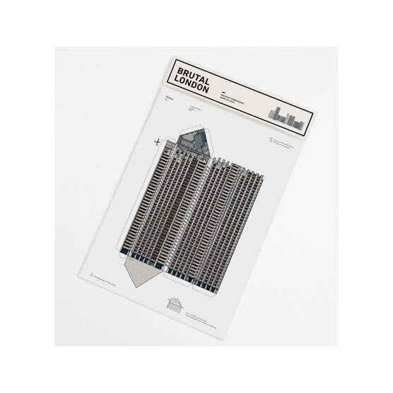 Barbican Tower paper model kit