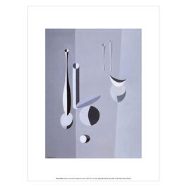 Paule Vézelay Forms on Grey art print