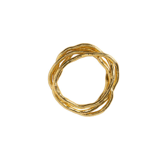 Bendable gold snake necklace