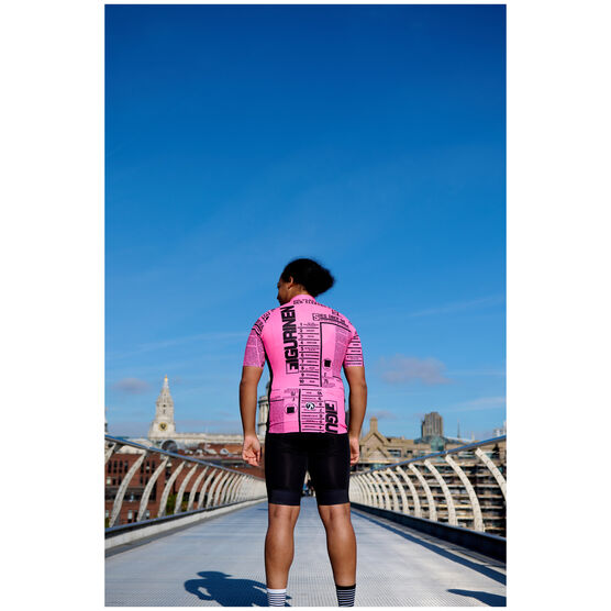Men's El Lissitzky cycling jersey lifestyle back