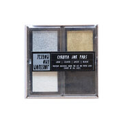 Metallic and monochrome chroma ink pad set