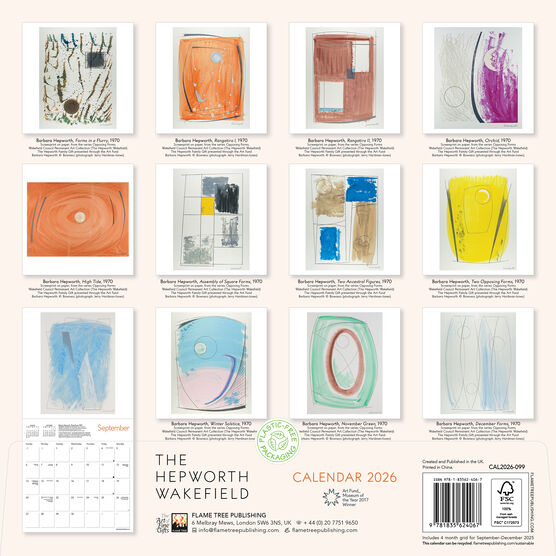 Barbara Hepworth: Opposing Forms 2026 wall calendar