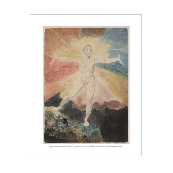 William Blake Albion Rose mini print