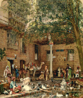 Lewis: Courtyard of the Coptic Patriarch's House