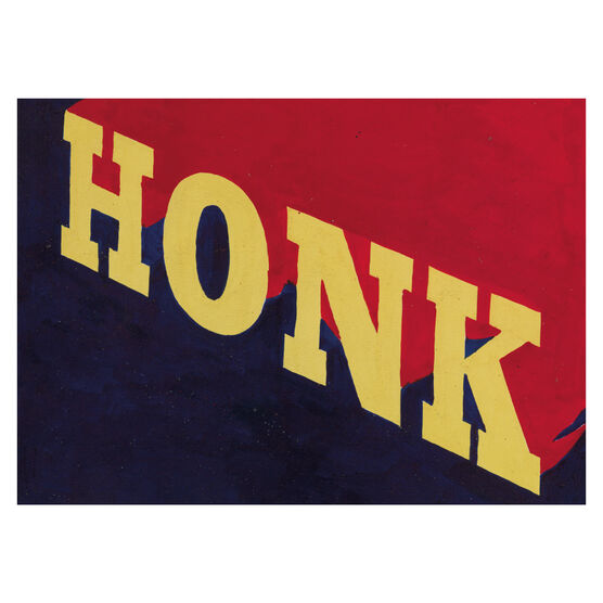 Ed Ruscha HONK shelf print