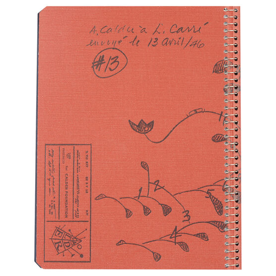 Calder red A5 notebook