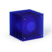 Lop small square blue lamp