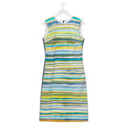 Lisa Milroy multi-colour striped Summer Collection dress