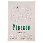 Picasso Estampes Galerie de la Colombe 1959 rare vintage poster