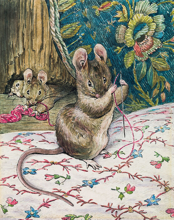 Helen Beatrix Potter: The Mice at Work: Threading the Needle