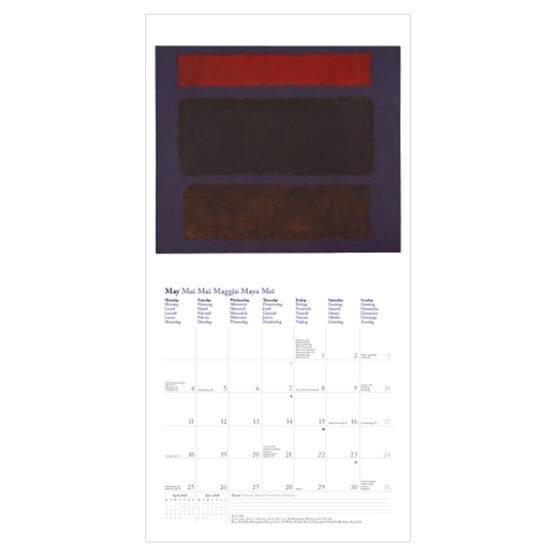 Rothko 2020 calendar