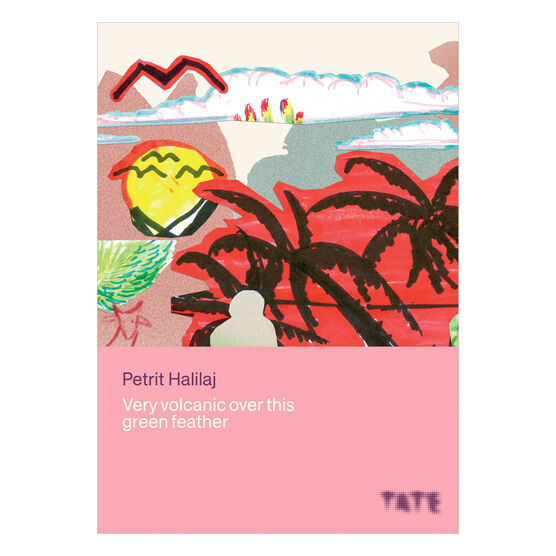 Petrit Halilaj: Very volcanic over this green feather exhibition book