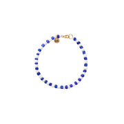 Blue and White glass beaded bracelet