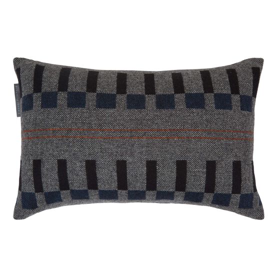 Eleanor Pritchard grey block cushion