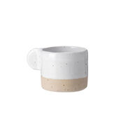 White ceramic espresso cup