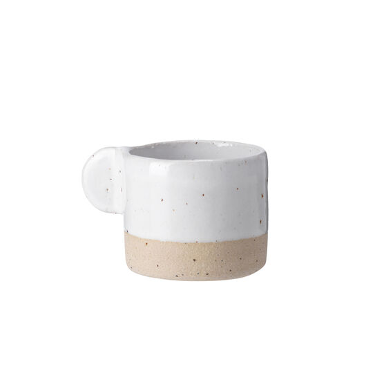 White ceramic espresso cup