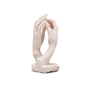 Miniature sculpture replica of two intertwined hands