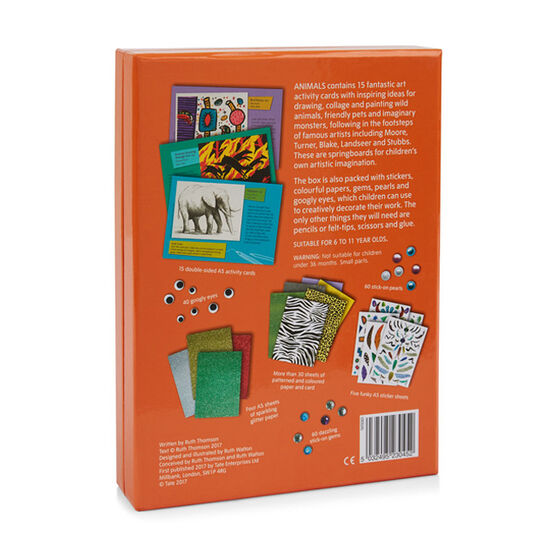 Animals art activity cards