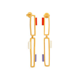 Tremelia enamel drop earrings